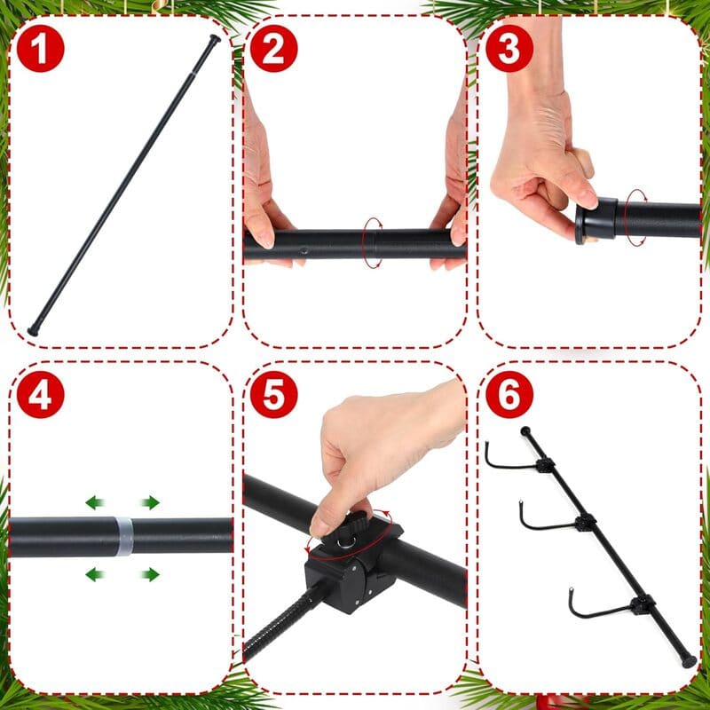 Adjustable Christmas Garland Hanger for Front Door