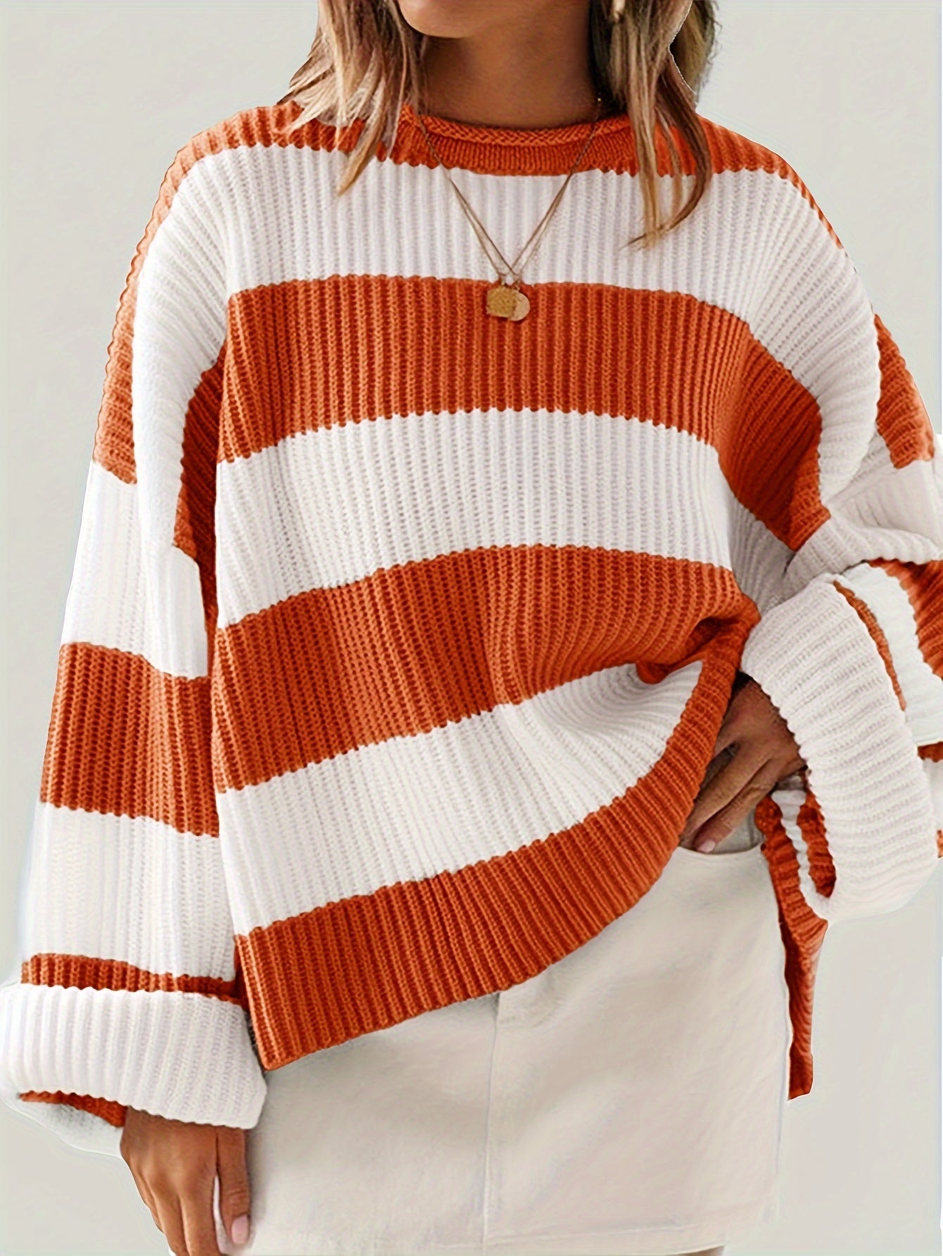 Elina Falk® | Striped Crewneck Sweater