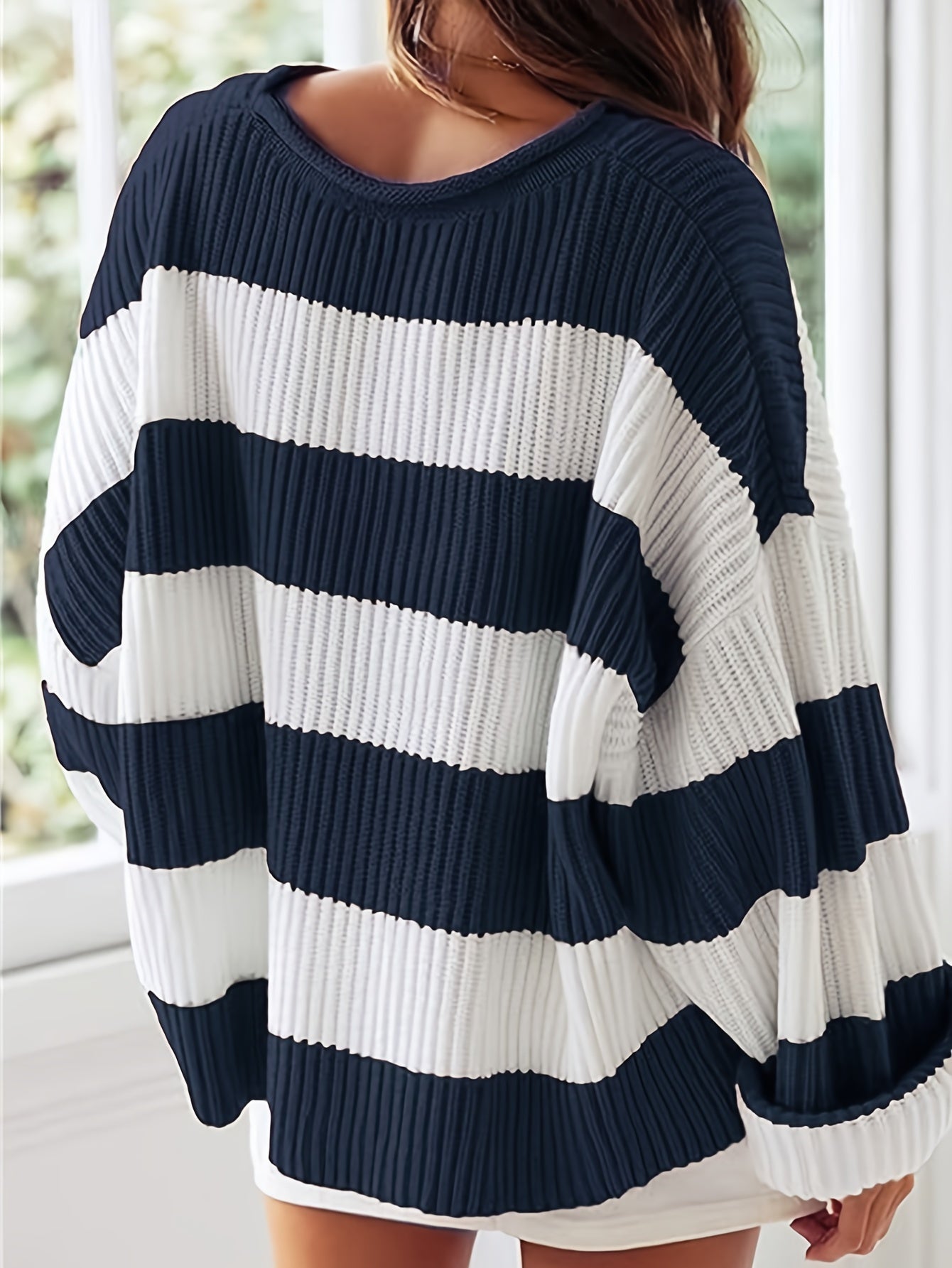 Elina Falk® | Striped Crewneck Sweater