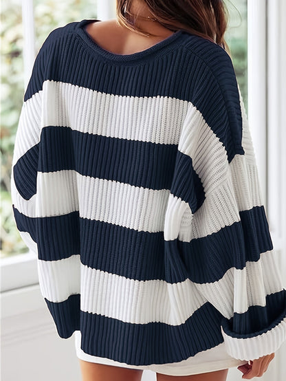 Elina Falk® | Striped Crewneck Sweater