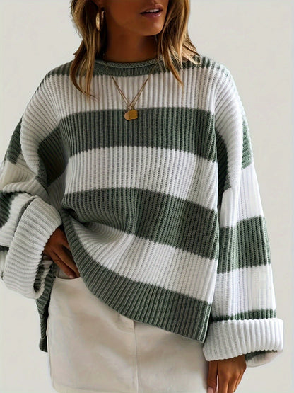 Elina Falk® | Striped Crewneck Sweater