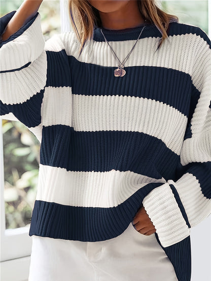 Elina Falk® | Striped Crewneck Sweater