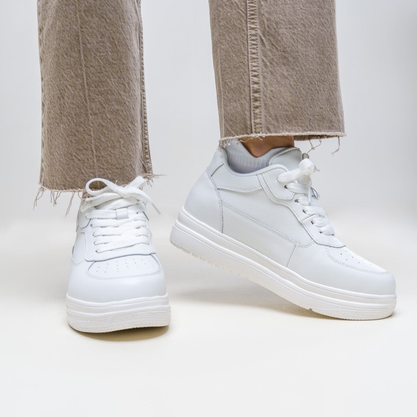 Elina Falk®  | Unisex Height-Boost Sneakers +6–10cm | Vegan Leather