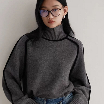 Elina Falk®| Soft Wool Turtleneck Sweater