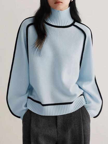 Elina Falk®| Soft Wool Turtleneck Sweater