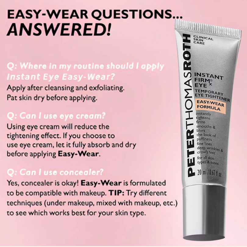 Instant FirmX Eye Cream - Smooths Lines, Reduces Puffiness & Dark Circles