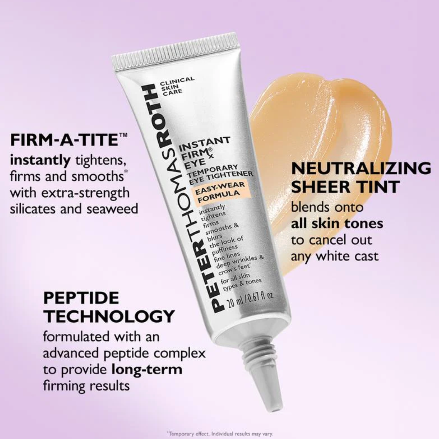 Instant FirmX Eye Cream - Smooths Lines, Reduces Puffiness & Dark Circles