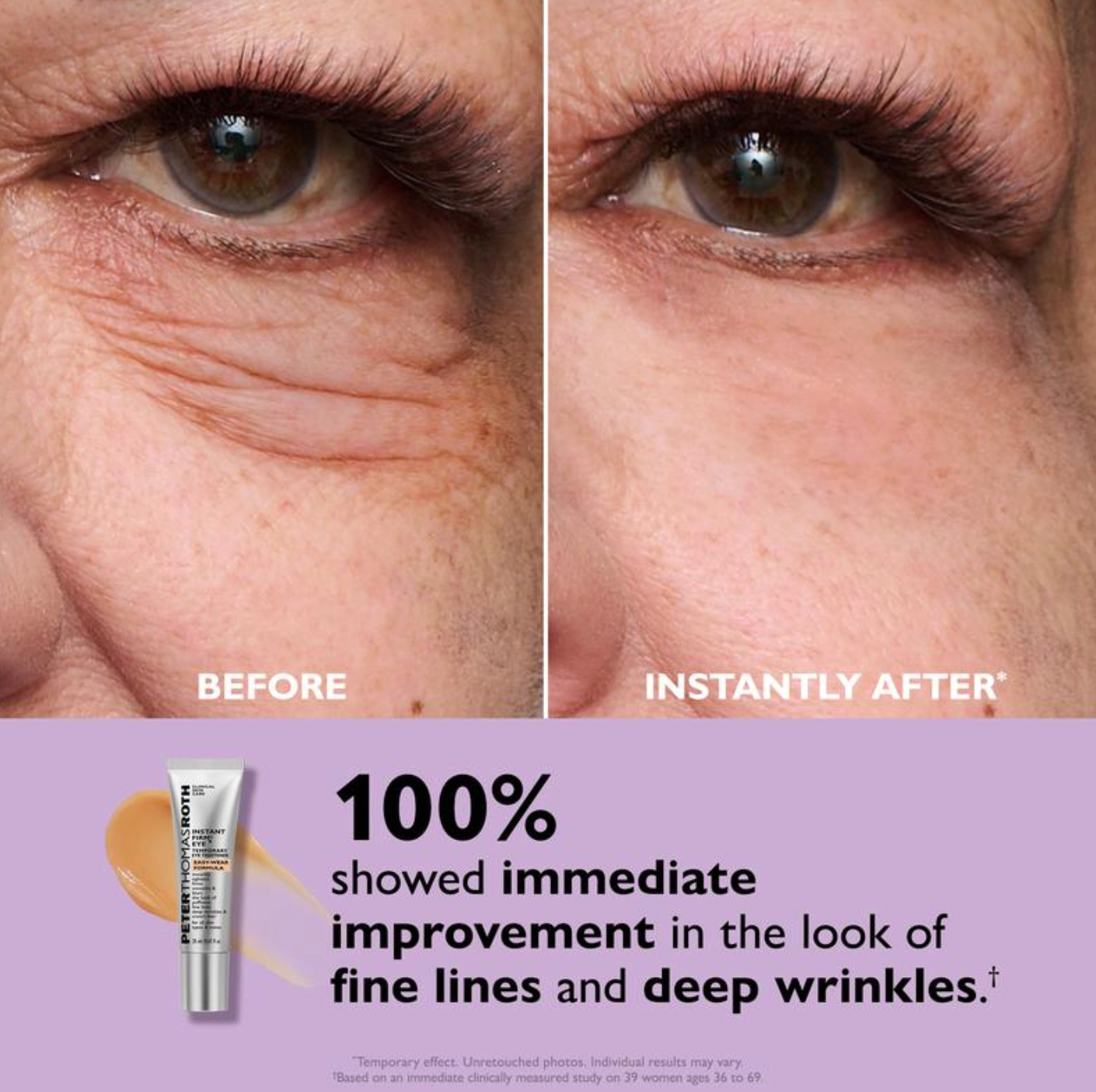 Instant FirmX Eye Cream - Smooths Lines, Reduces Puffiness & Dark Circles