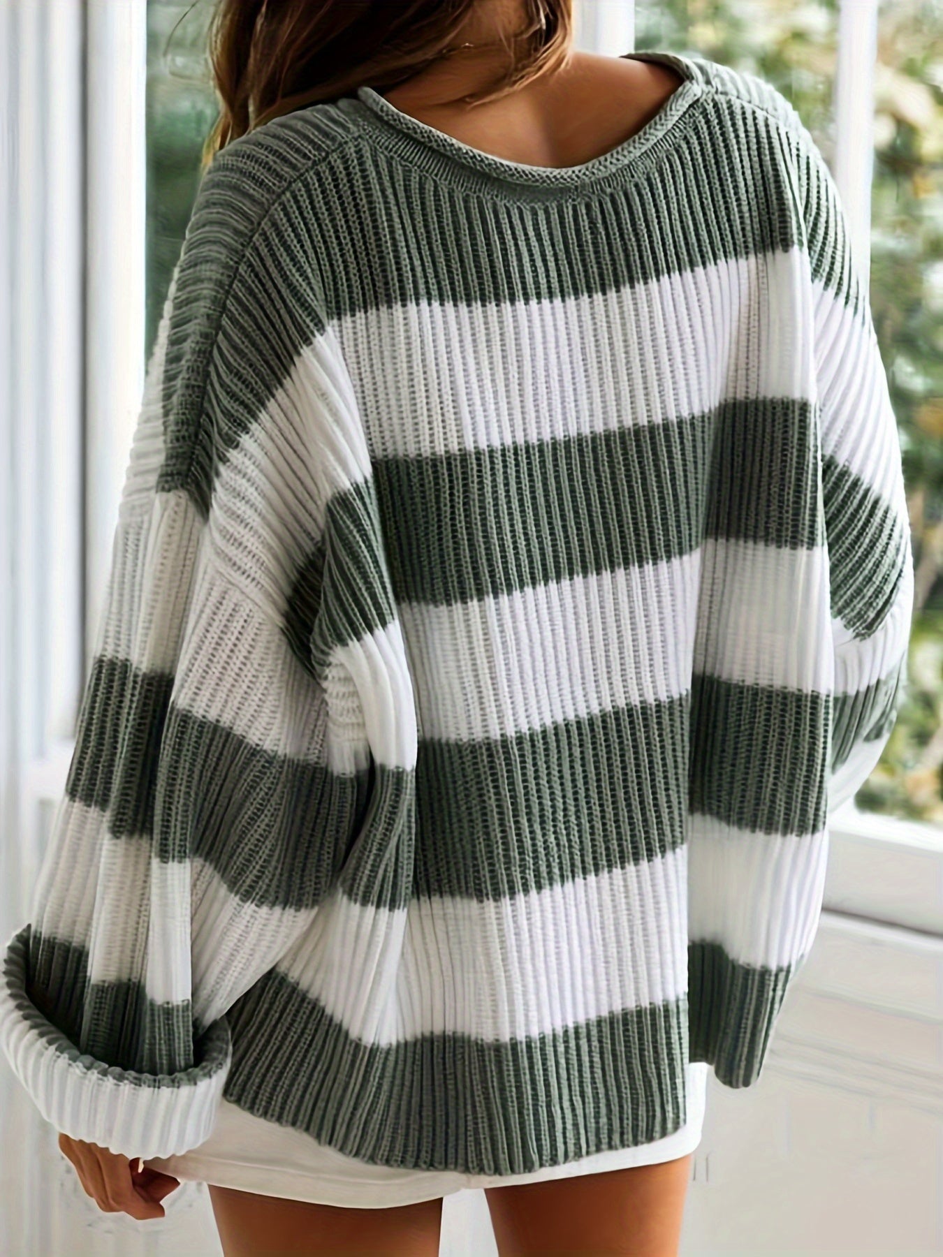 Elina Falk® | Striped Crewneck Sweater