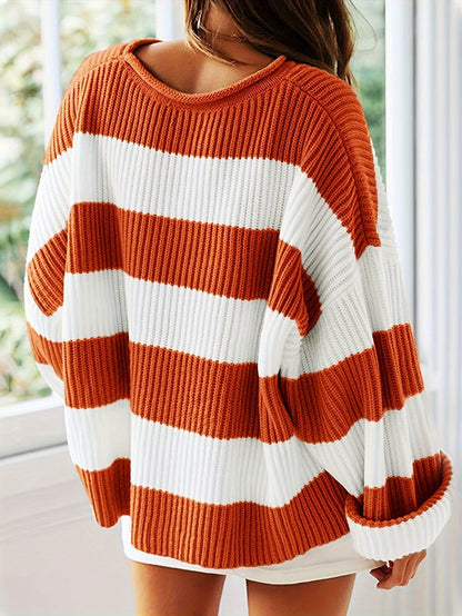 Elina Falk® | Striped Crewneck Sweater