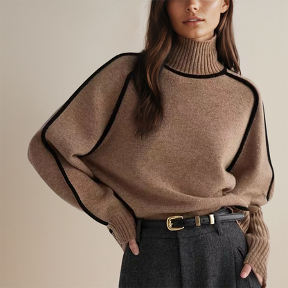 Elina Falk®| Soft Wool Turtleneck Sweater