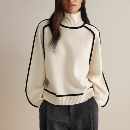 Elina Falk®| Soft Wool Turtleneck Sweater